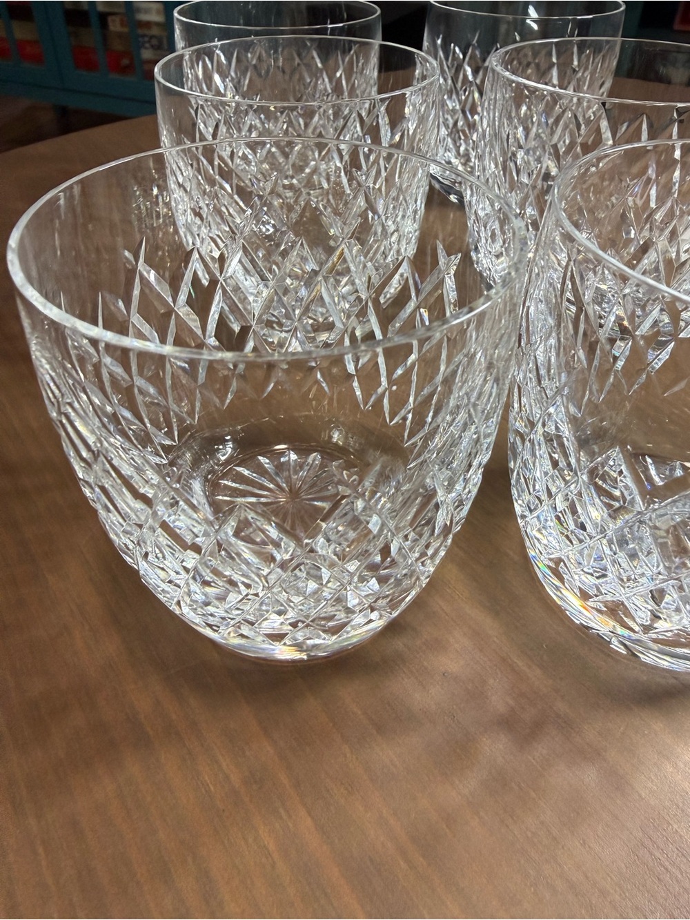 Waterford Crystal Clear Cut Double Old Fashioned Glasses - Set of 6 - Picture 3 of 9